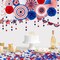 30PCS 4th of July Patriotic Decorations Set - Red White Blue Paper